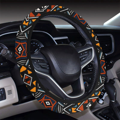 African Kente Print v2 Steering Wheel Cover with Elastic Edge