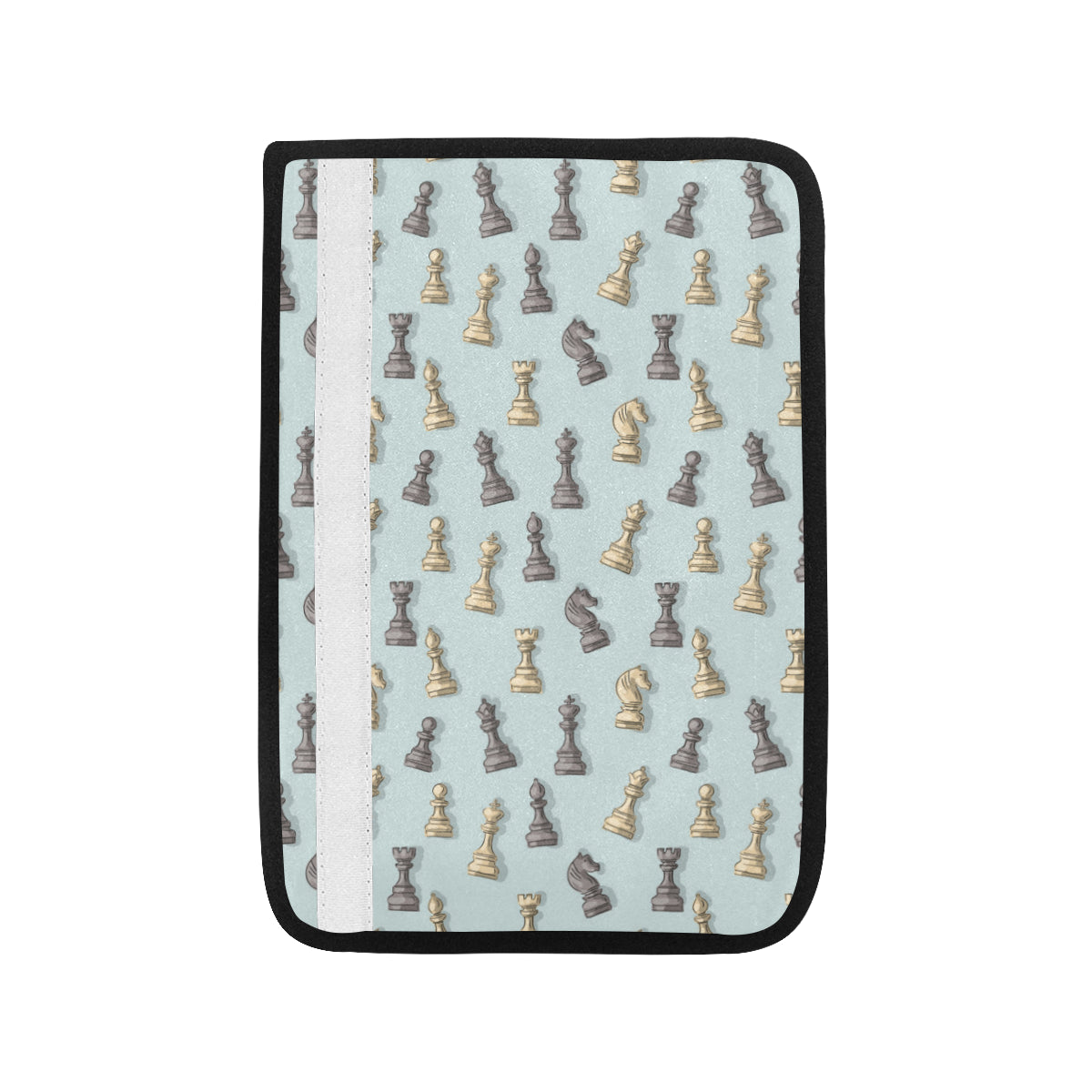 Chess Pattern Print Design 02 Car Seat Belt Cover