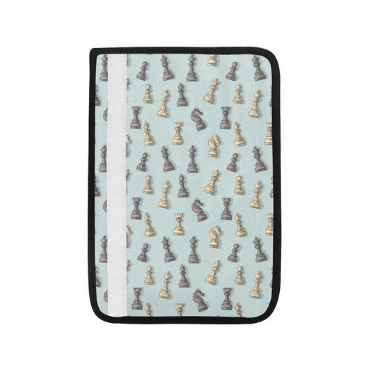 Chess Pattern Print Design 02 Car Seat Belt Cover