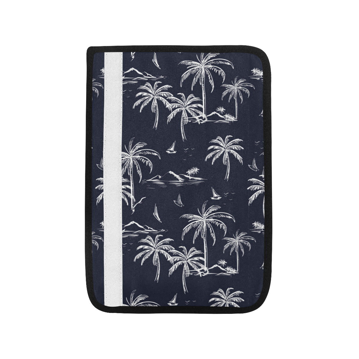 Pacific island Pattern Print Design A02 Car Seat Belt Cover