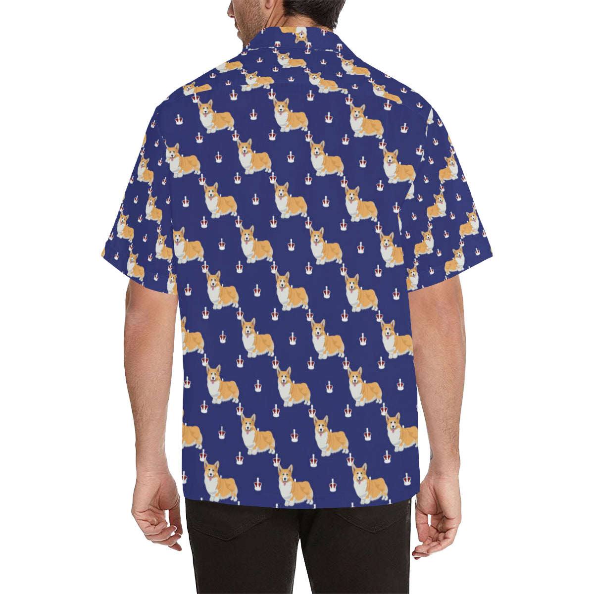 Pembroke Welsh Corgis Pattern Print Design A07 Men's Hawaiian Shirt