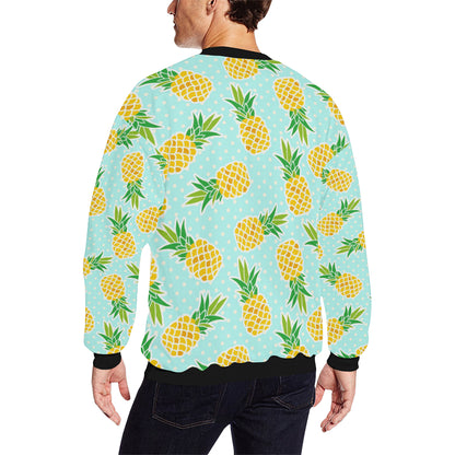 Pineapple Pattern Print Design PP01 Men Long Sleeve Sweatshirt