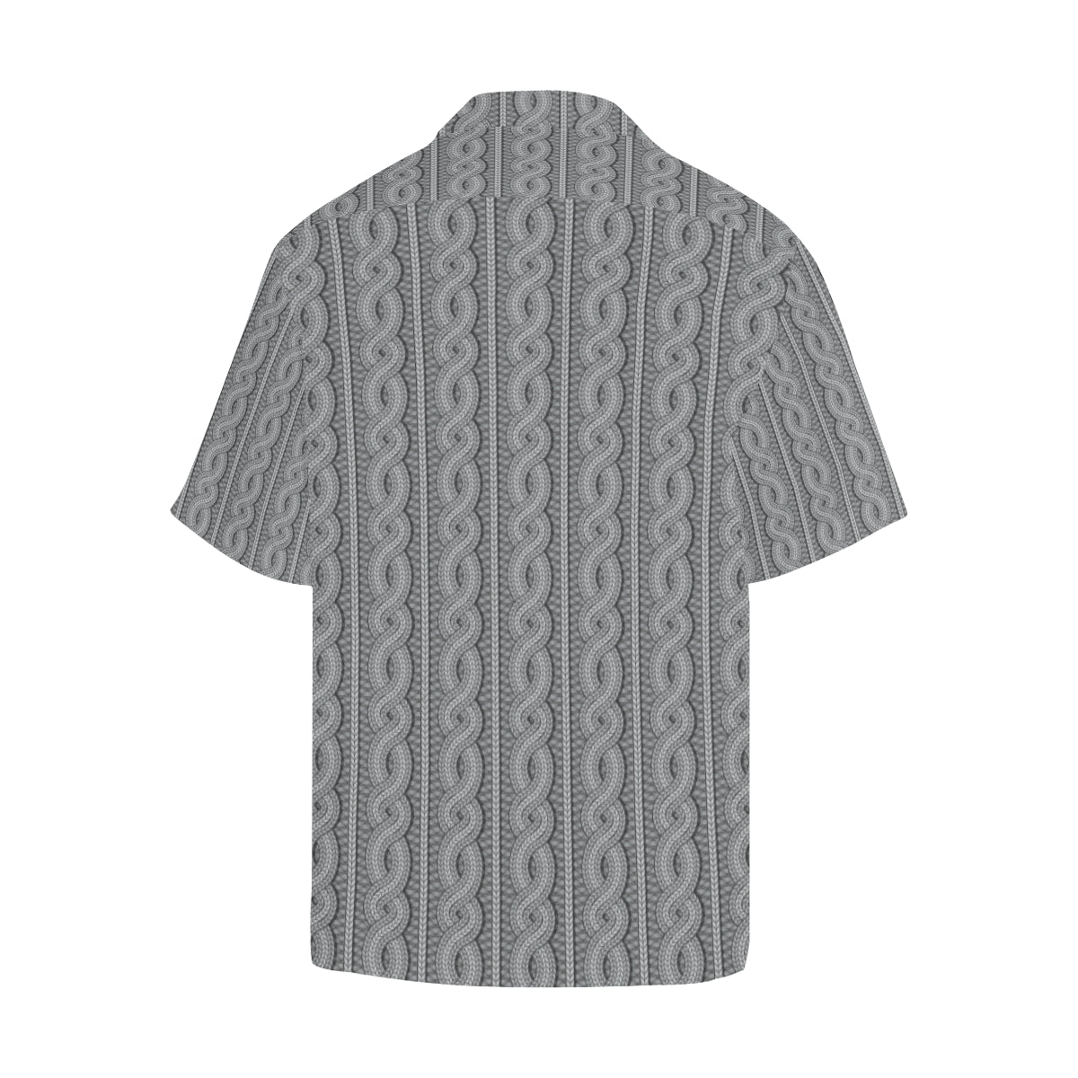 Cable Knit Pattern Print Design 01 Men's Hawaiian Shirt