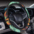 Tropical Palm Leaves Hawaiian Flower Steering Wheel Cover with Elastic Edge