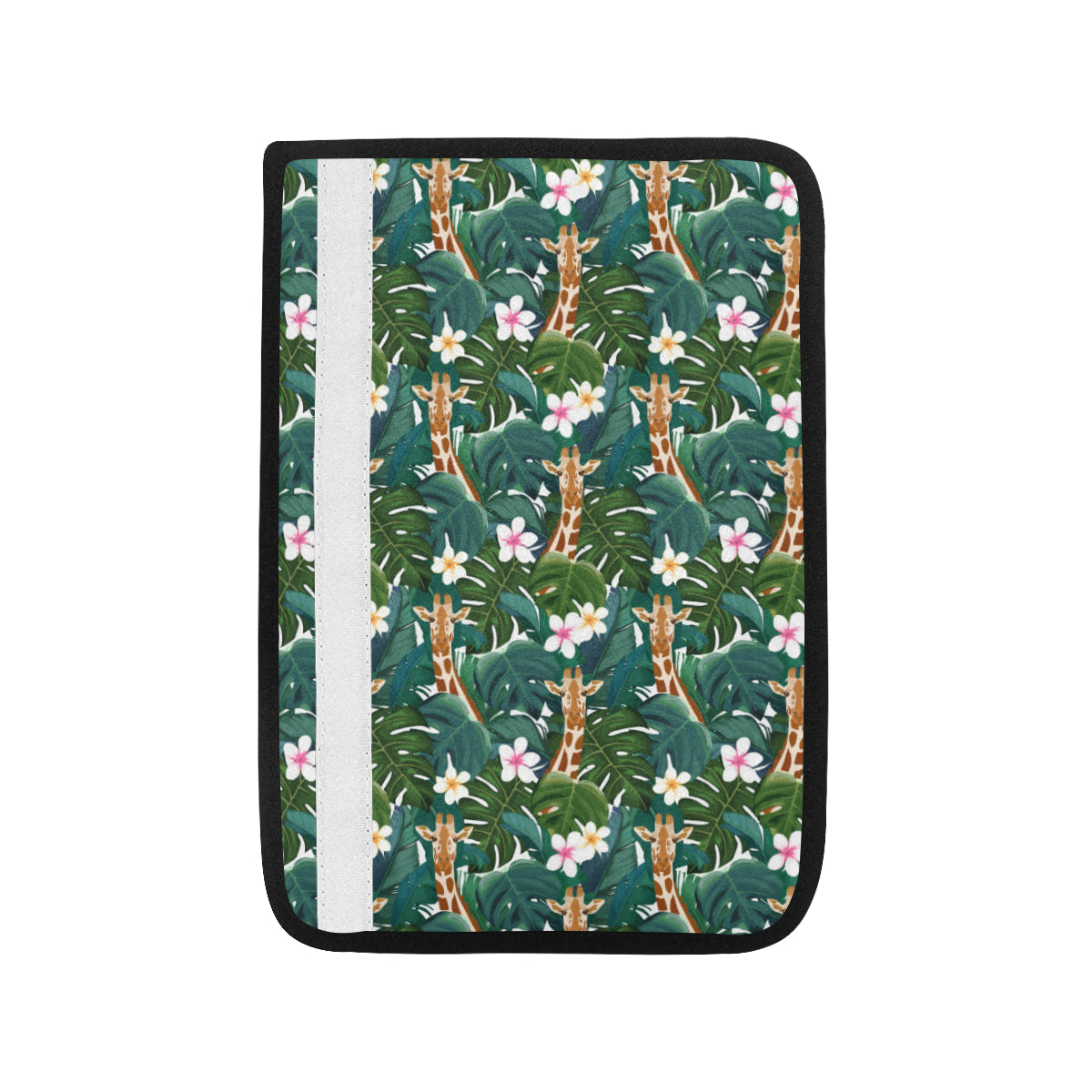 Giraffe Jungle Design Print Car Seat Belt Cover