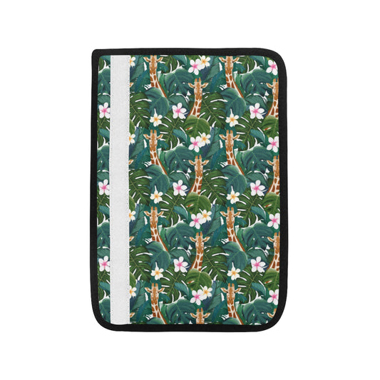 Giraffe Jungle Design Print Car Seat Belt Cover