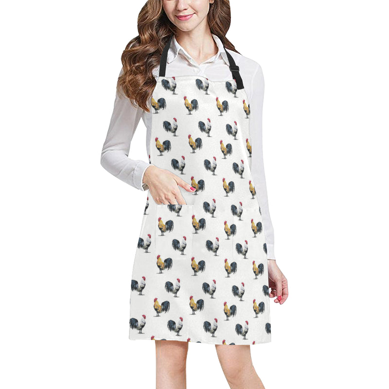 Chicken Pattern Print Design 02 Apron with Pocket