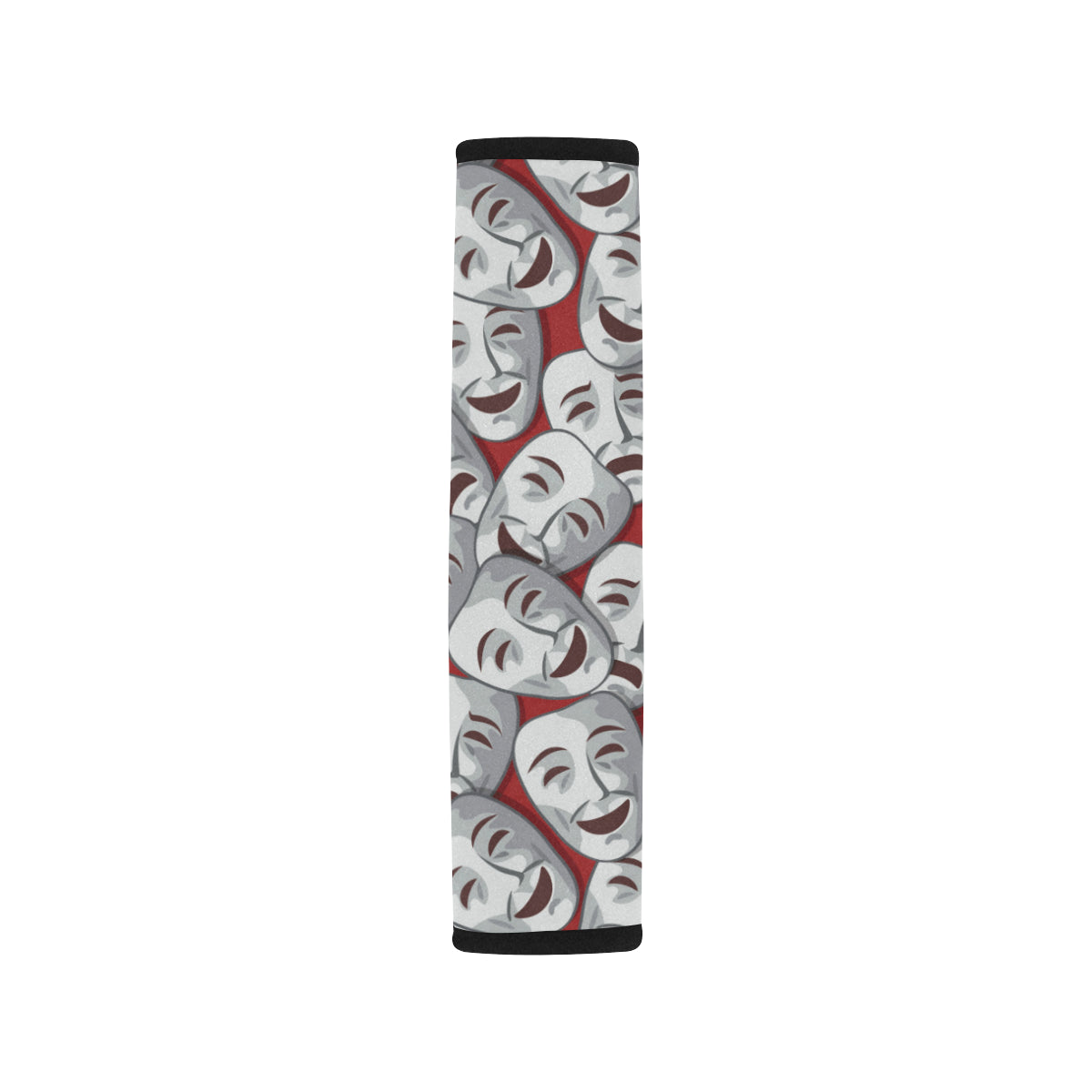 Acting Mask Pattern Print Design 01 Car Seat Belt Cover