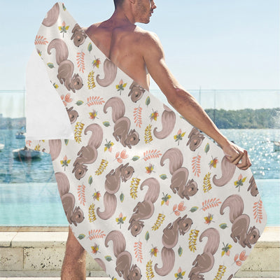 Squirrel Print Design LKS307 Beach Towel 32" x 71"