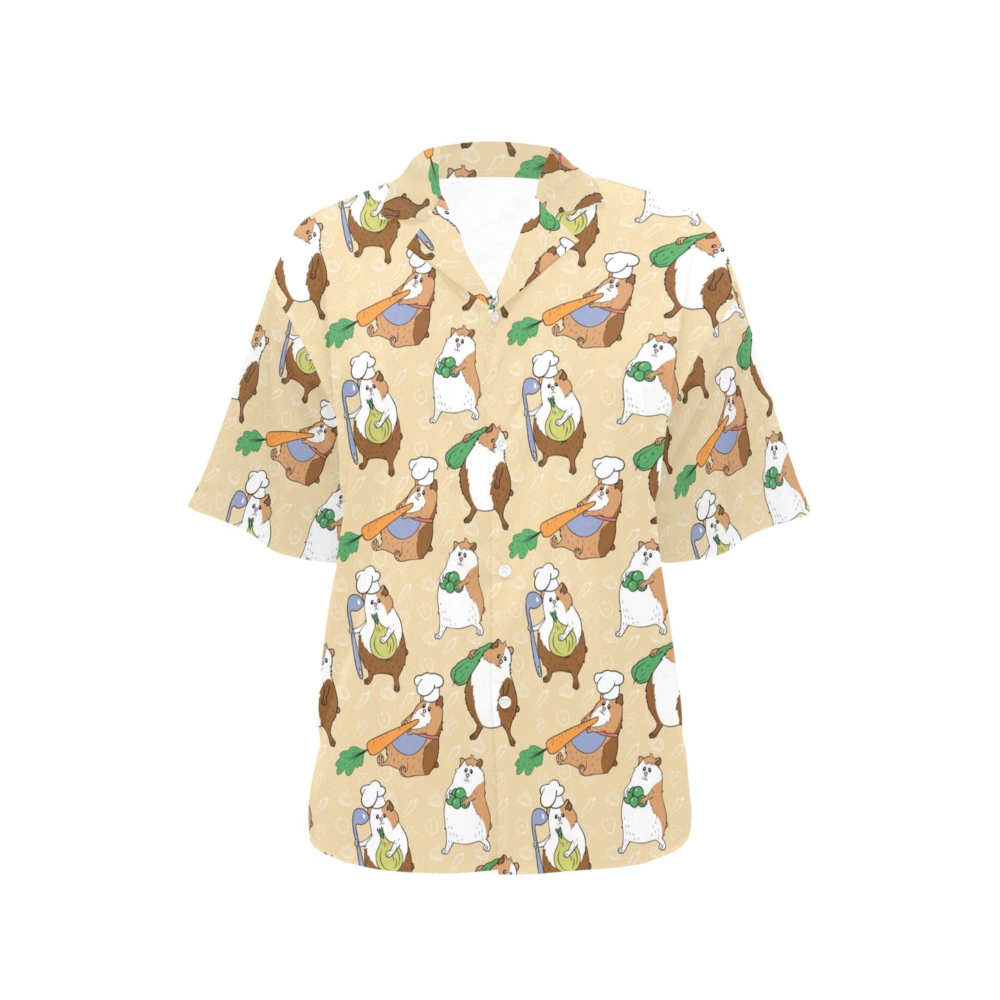 Guinea Pig Pattern Print Design 03 Women's Hawaiian Shirt