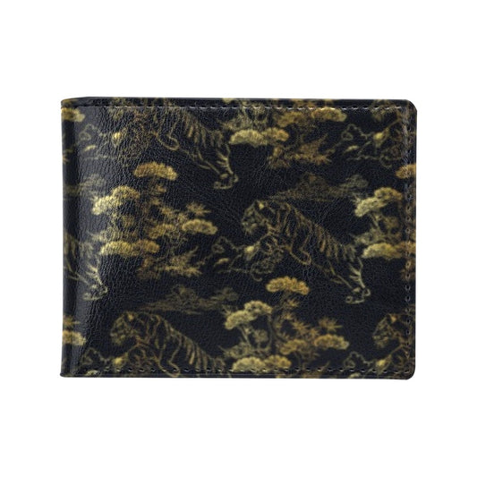 Tiger Japan Style Print Design LKS305 Men's ID Card Wallet