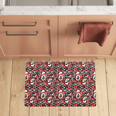 Native North American Themed Print Kitchen Mat