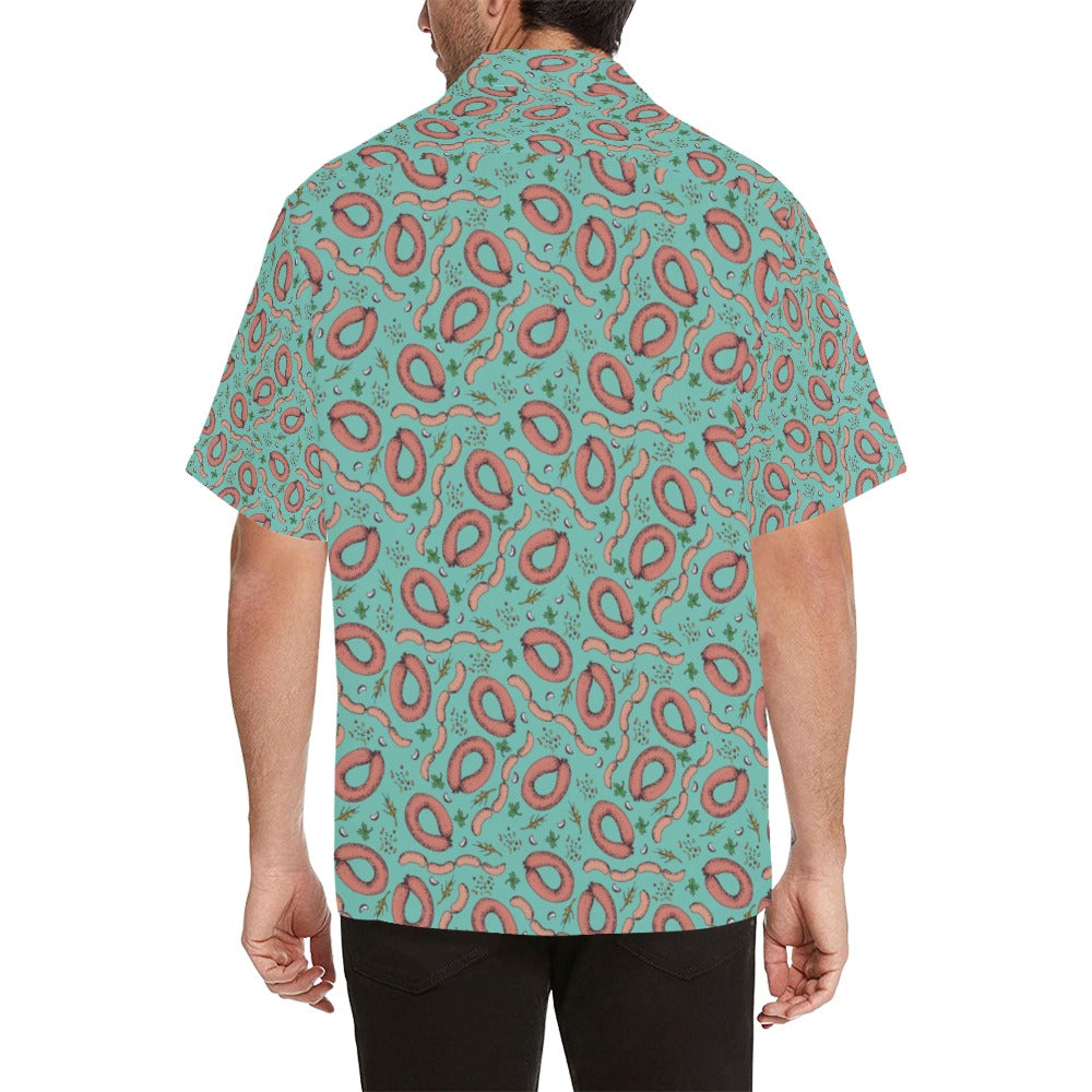 Sausage Print Design LKS303 Men's Hawaiian Shirt