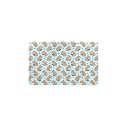 Capybara Pattern Print Design 01 Kitchen Mat