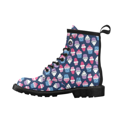 Cupcake Pattern Print Design CP04 Women's Boots