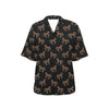 Horse Print Design LKS3010 Women's Hawaiian Shirt