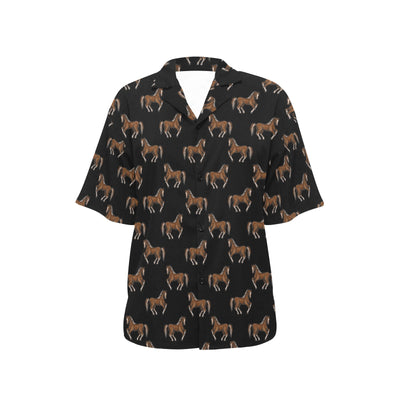 Horse Print Design LKS3010 Women's Hawaiian Shirt