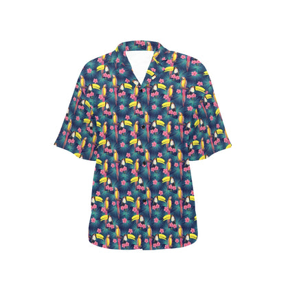 Toucan Parrot Design Women's Hawaiian Shirt