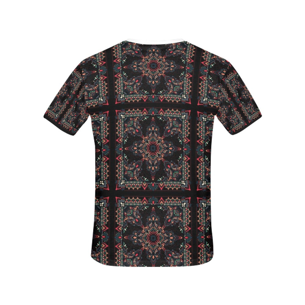 Bandana Print Design LKS307 Women's  T-shirt