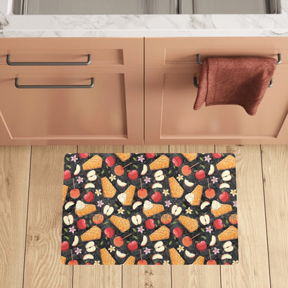 Apple Pie Pattern Print Design 01 Kitchen Mat