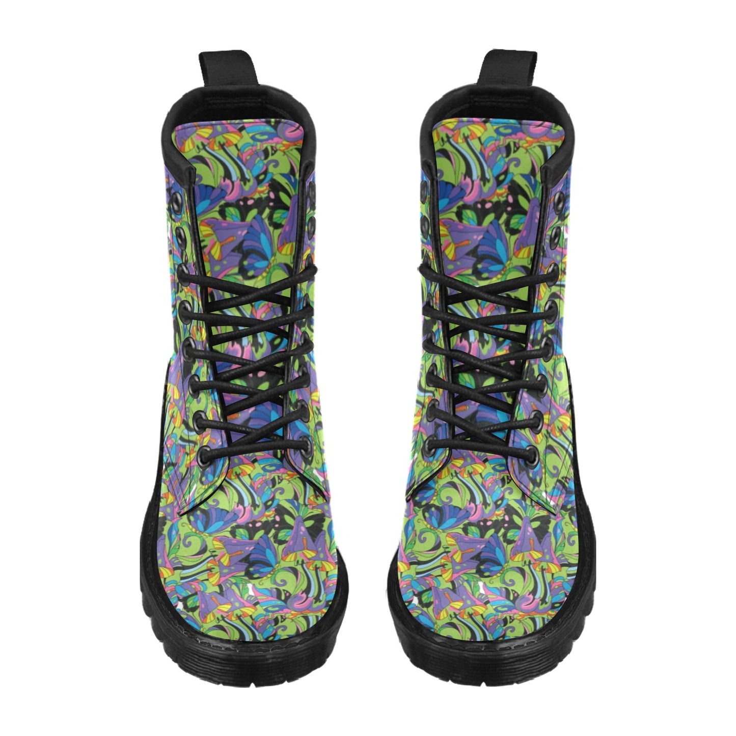Psychedelic Trippy Mushroom Themed Women's Boots