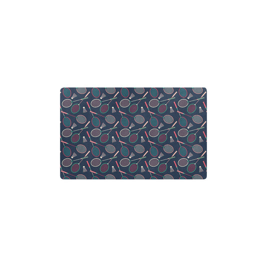 Badminton Pattern Print Design 03 Kitchen Mat