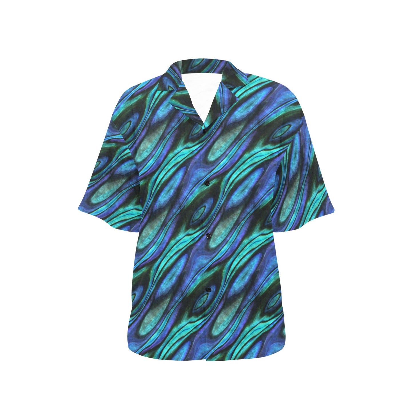 Abalone Pattern Print Design 03 Women's Hawaiian Shirt