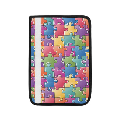 Puzzle Pattern Print Design A05 Car Seat Belt Cover
