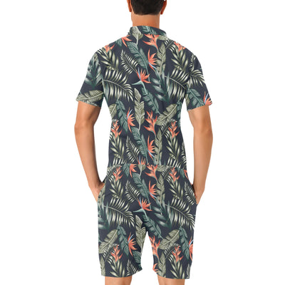 Bird Of Paradise Pattern Print Design BOP02 Men's Romper