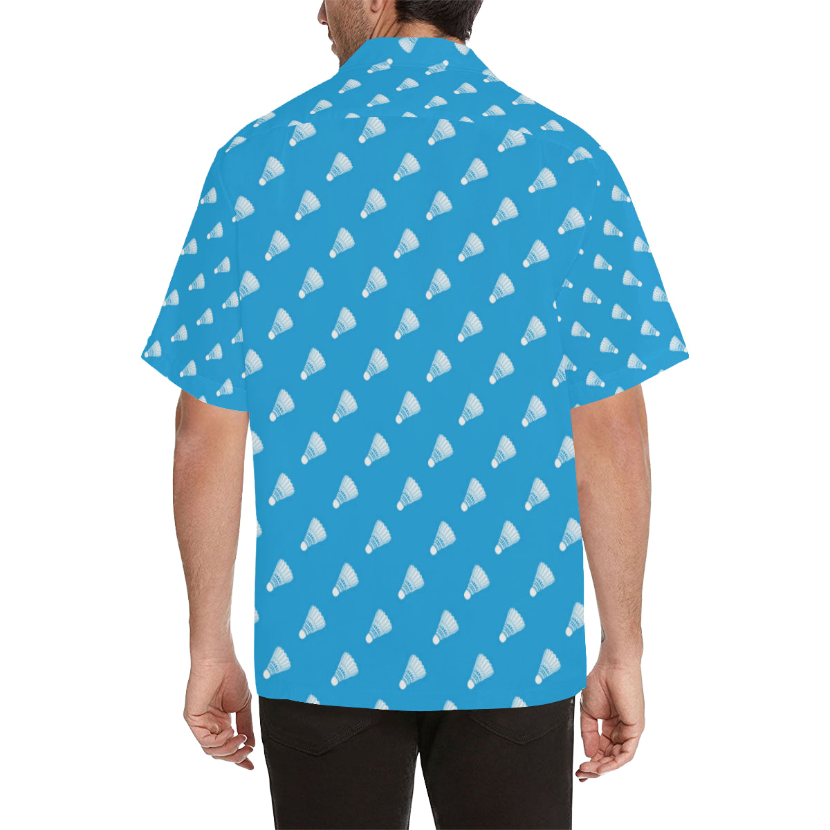 Badminton Ball Pattern Print Design 08 Men's Hawaiian Shirt