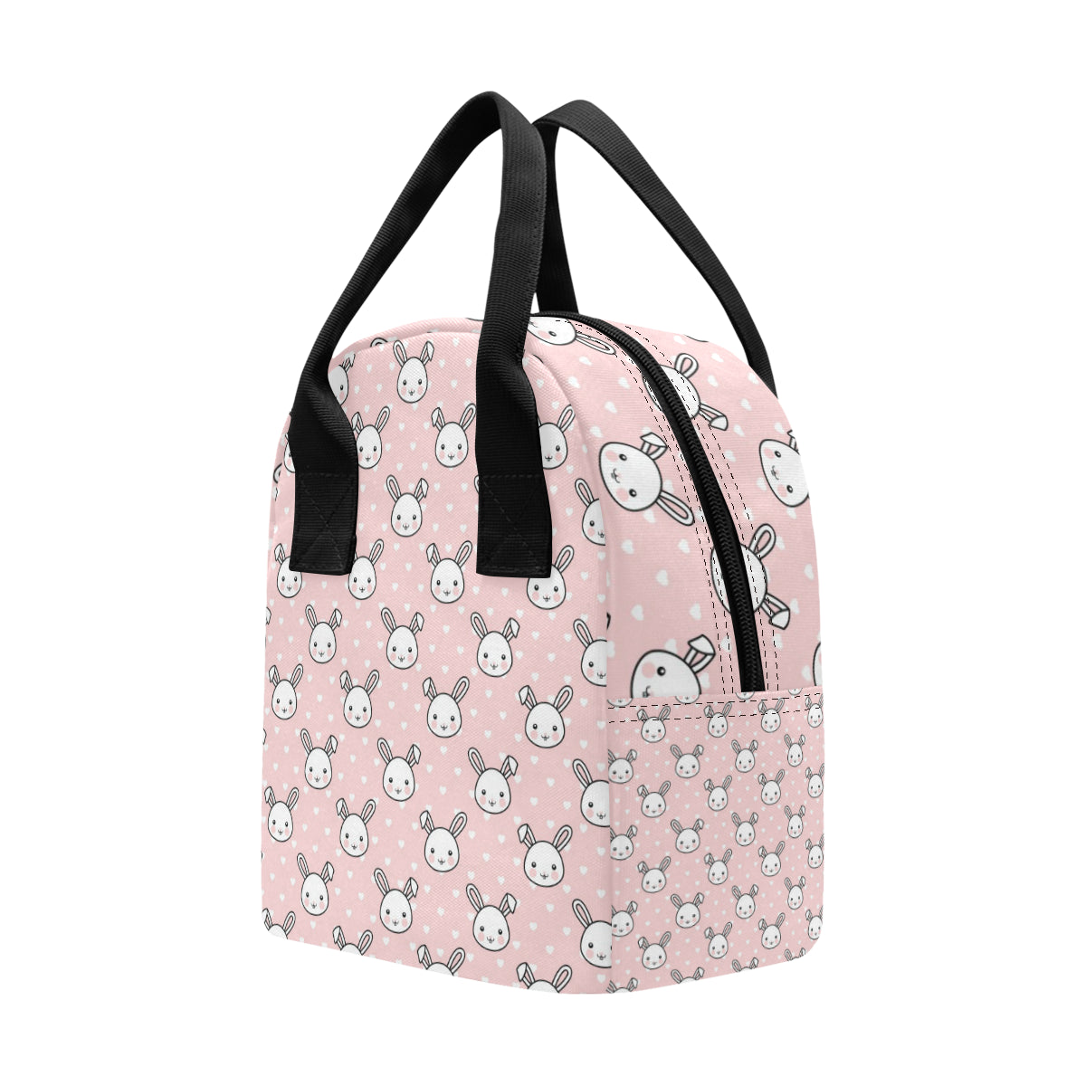 Rabbit Pattern Print Design RB02 Insulated Lunch Bag