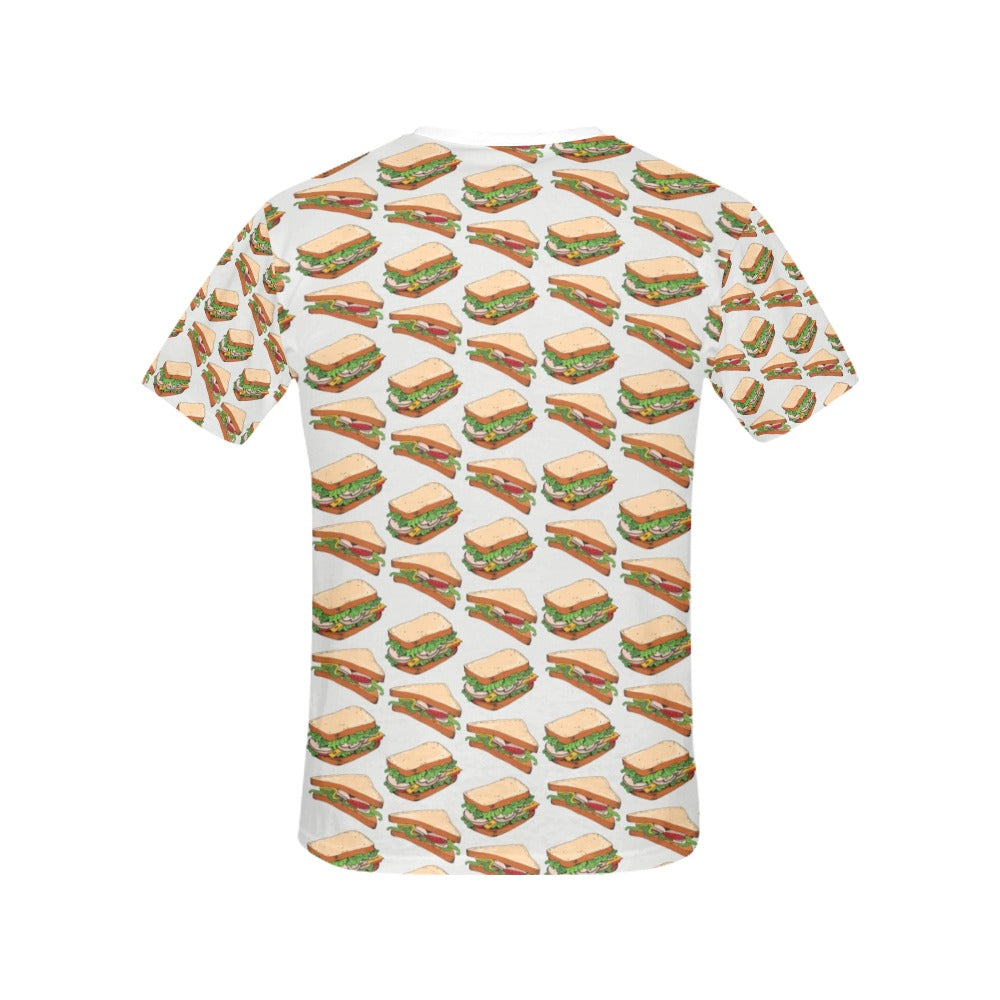 Sandwich Print Design LKS302 Women's  T-shirt