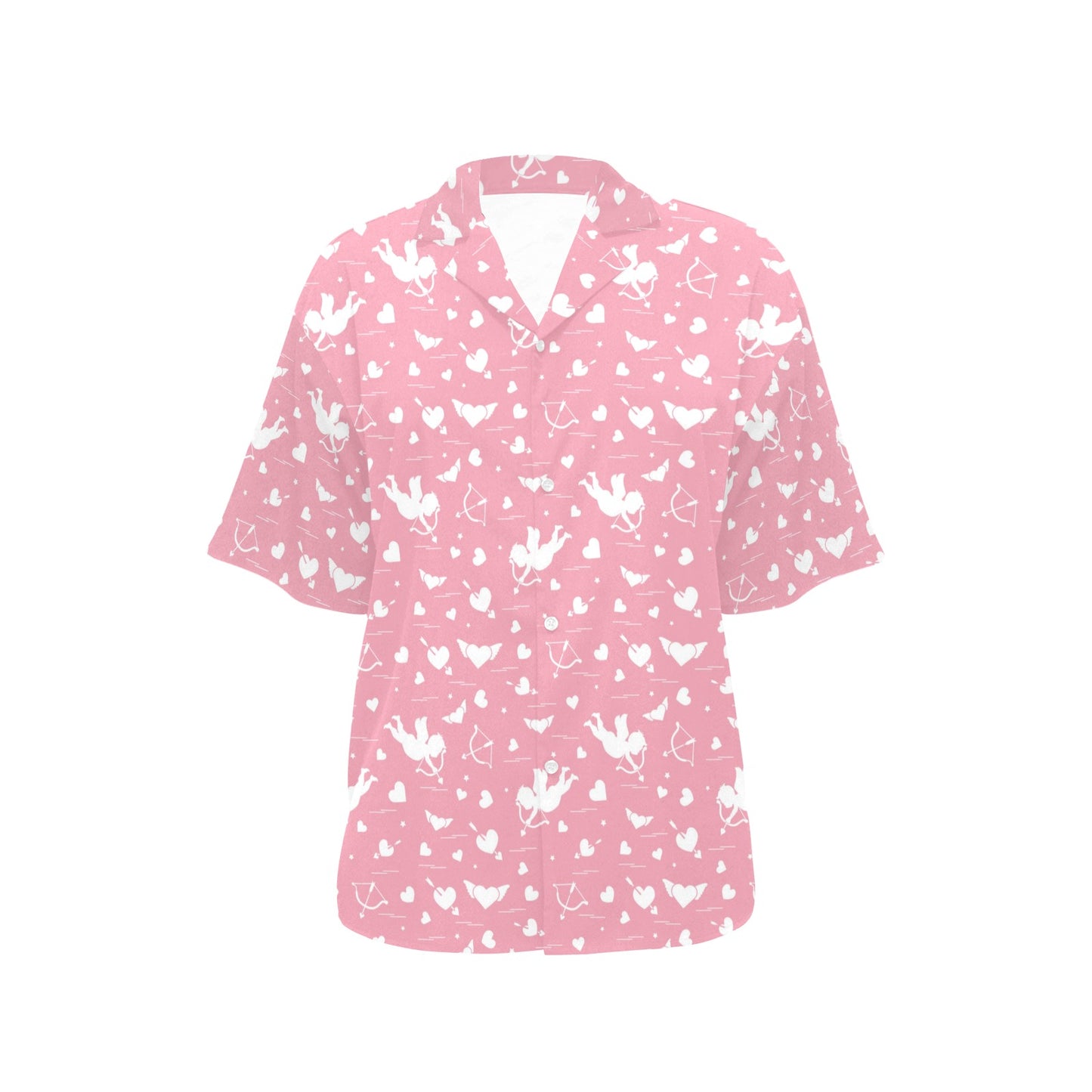 Cupid Pattern Print Design 03 Women's Hawaiian Shirt