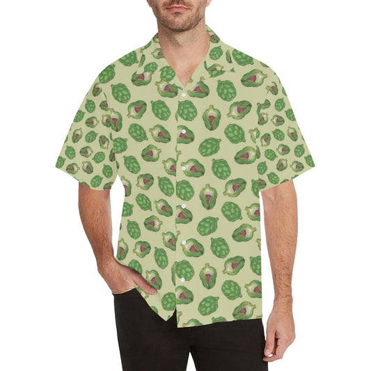Artichoke Pattern Print Design 03 Men's Hawaiian Shirt