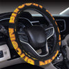 Bitcoin Pattern Print Design DO03 Steering Wheel Cover with Elastic Edge
