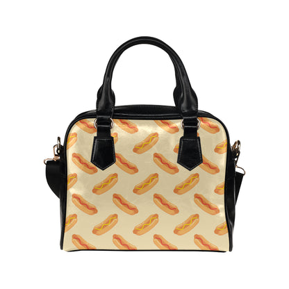 Hot Dog Pattern Print Design 05 Shoulder Handbag