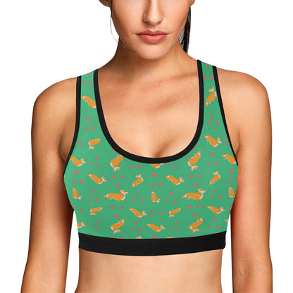Cardigan Welsh Corgis Pattern Print Design 03 Sports Bra