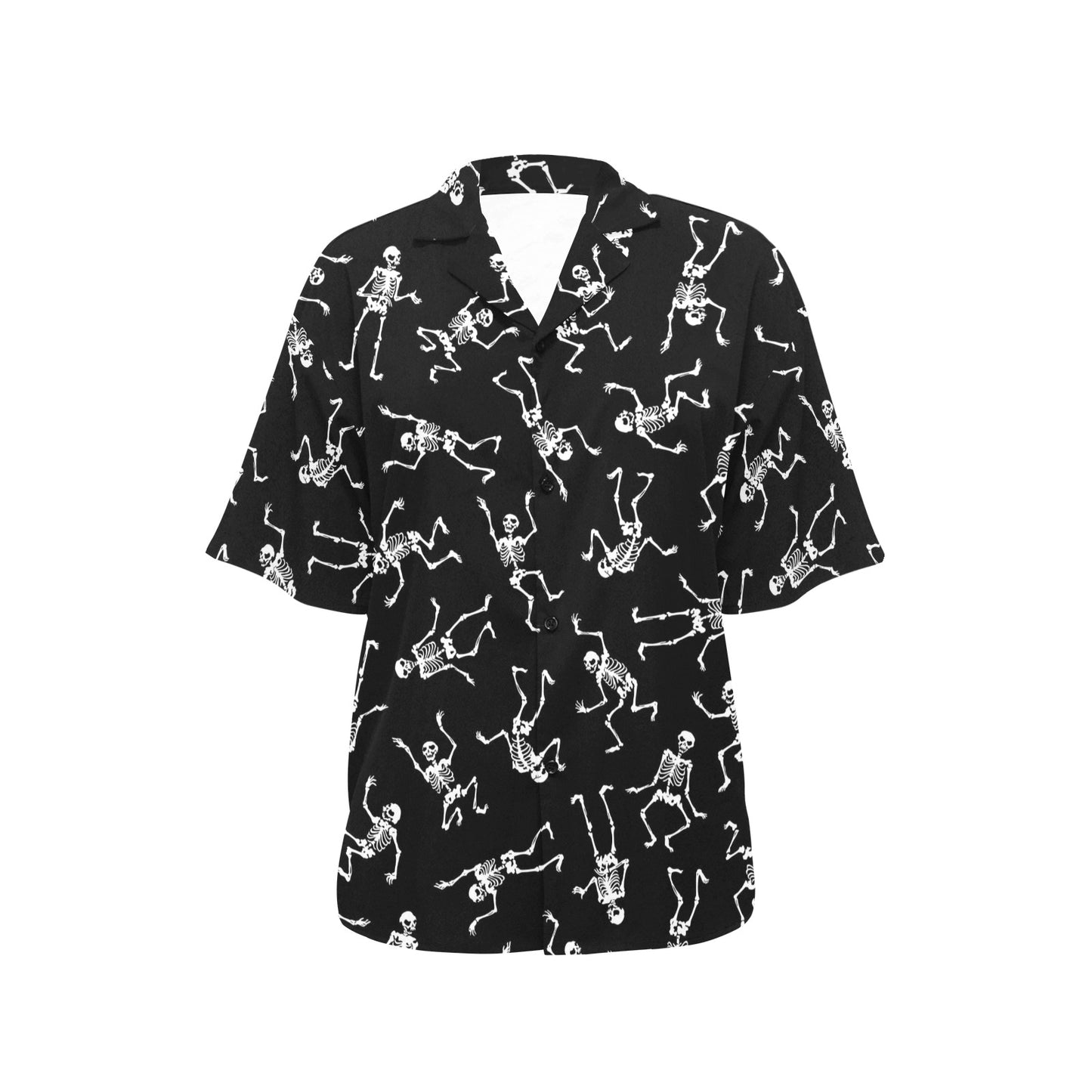 Skeleton Print Design LKS305 Women's Hawaiian Shirt