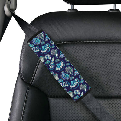 Beach Seashell Blue Print Car Seat Belt Cover