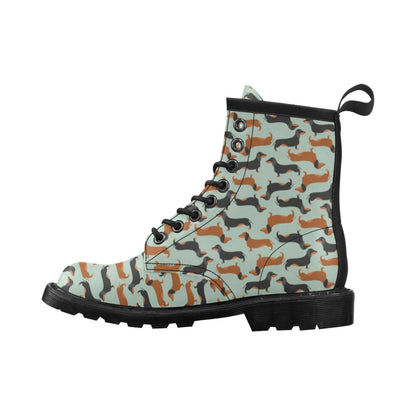 Dachshund Cute Print Pattern Women's Boots
