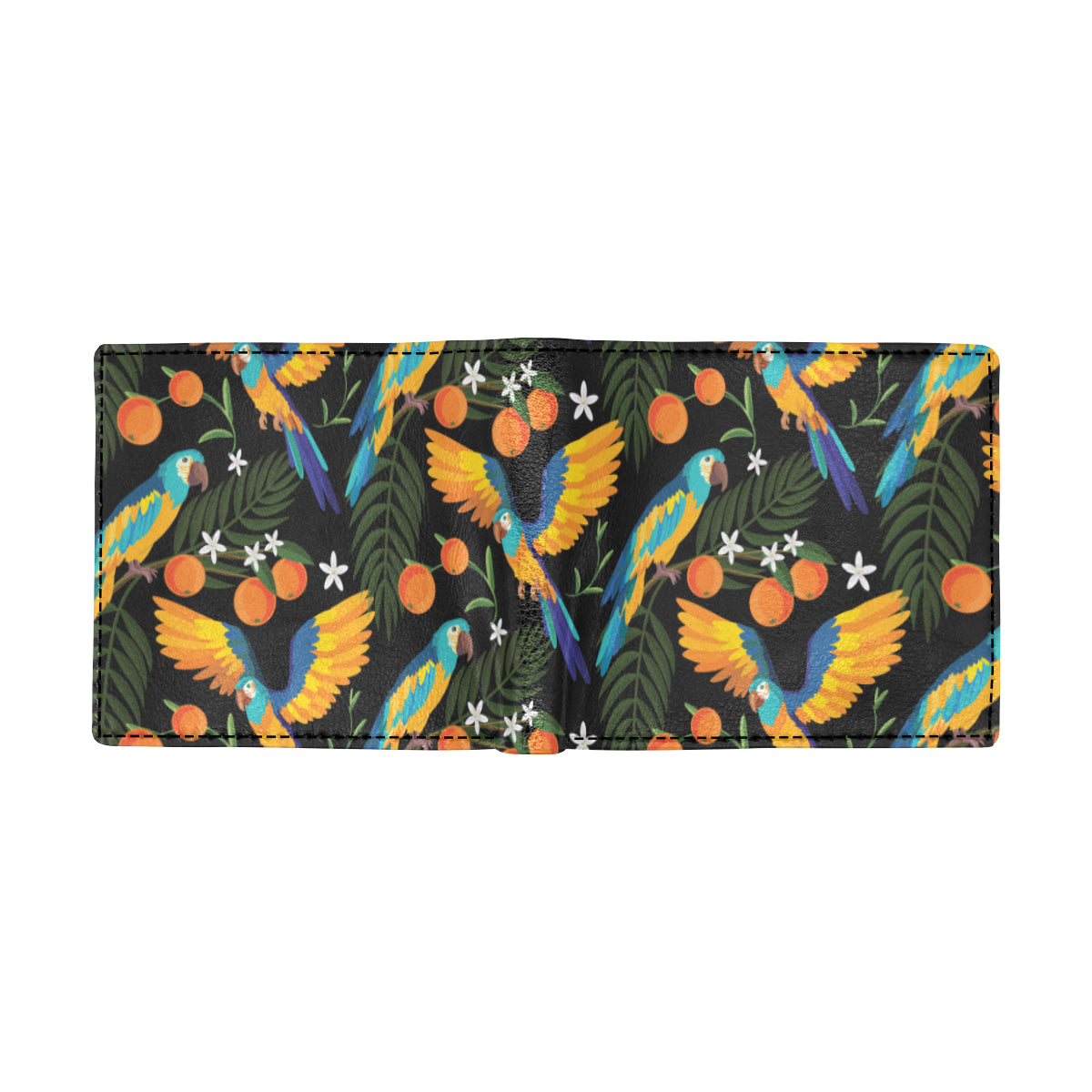 Macaw Pattern Print Design 03 Men's ID Card Wallet