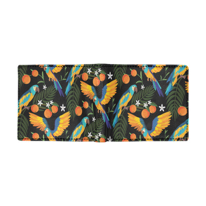 Macaw Pattern Print Design 03 Men's ID Card Wallet