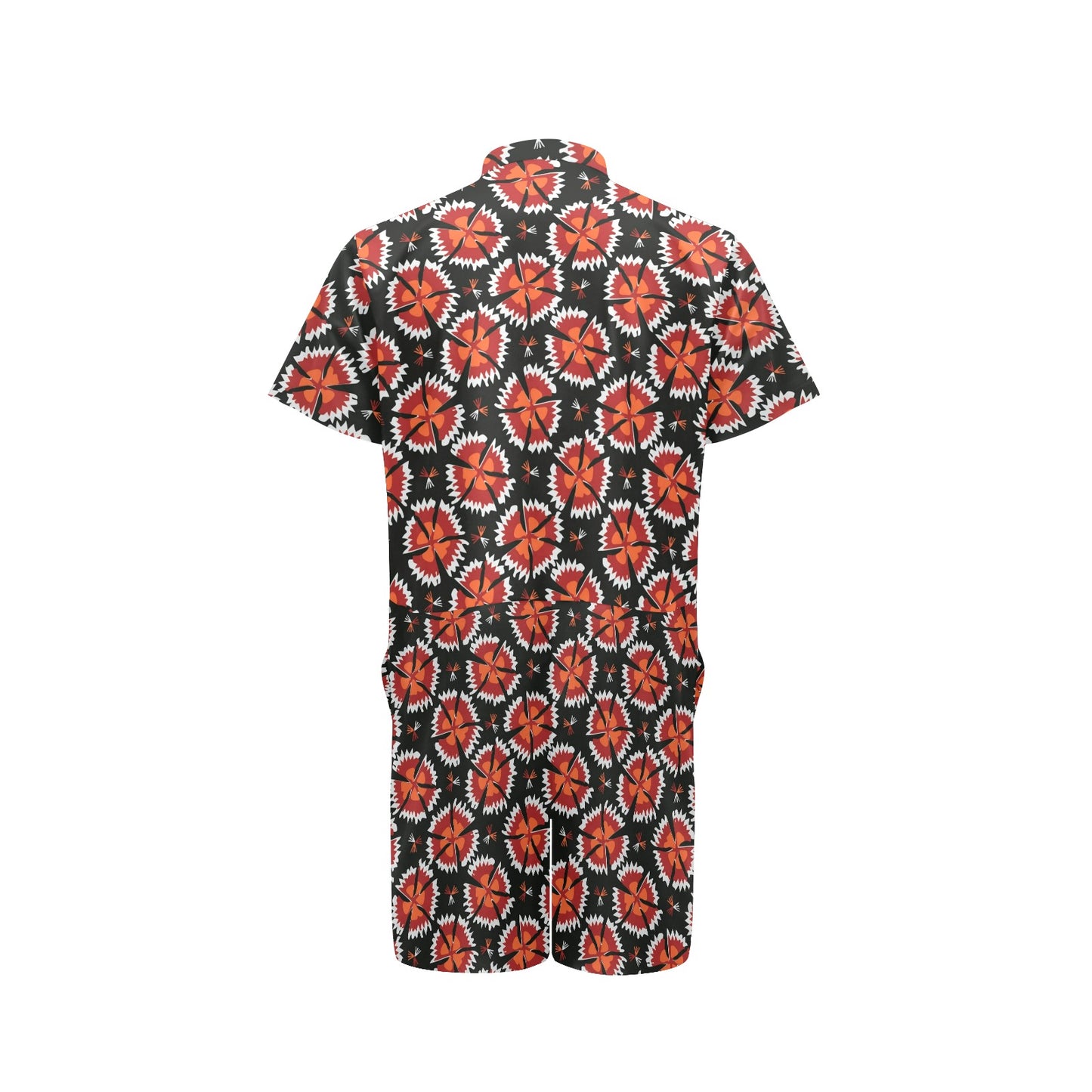 Carnations Pattern Print Design CN03 Men's Romper