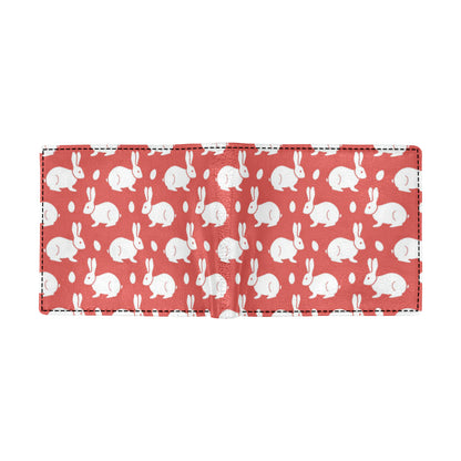 Rabbit Pattern Print Design RB017 Men's ID Card Wallet