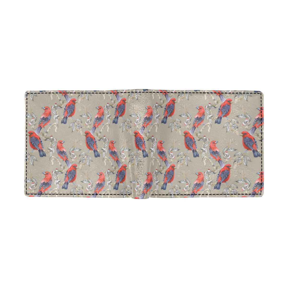 Birds Pattern Print Design 05 Men's ID Card Wallet