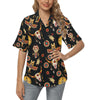 Native American Symbol Pattern Women's Hawaiian Shirt