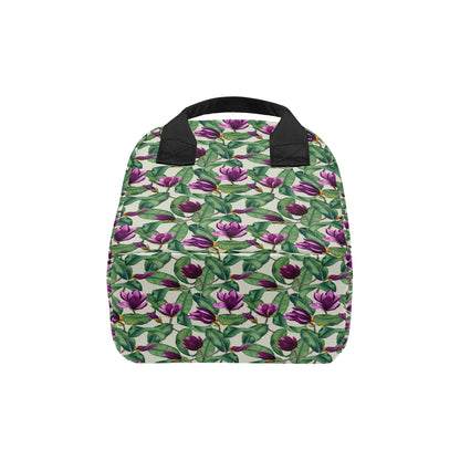 Magnolia Pattern Print Design MAG07 Insulated Lunch Bag