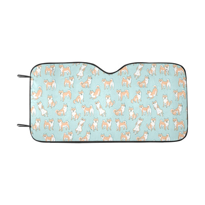 Shiba Inu Print Design LKS304 Car front Windshield Sun Shade