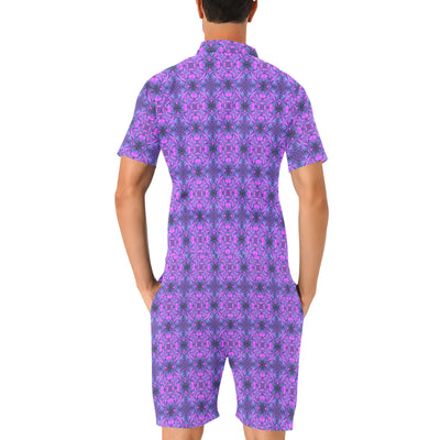 kaleidoscope Pattern Print Design Men's Romper