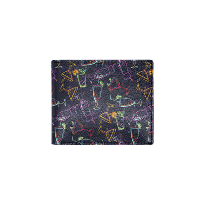 Cocktail Pattern Print Design 04 Men's ID Card Wallet